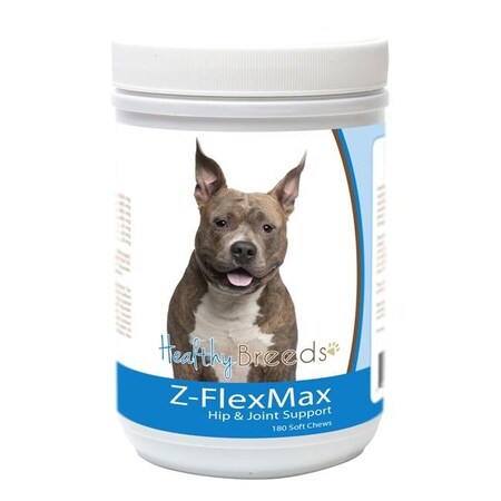 Healthy Breeds Healthy Breeds 840235156239 American Staffordshire Terrier Z-Flex Max Dog Hip & Joint Support - 180 Count 840235156239